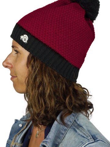 Guggen Mountain Mütze 'Mütze K119 Wintermütze mit Bommel und Fleecefutter'‌‌ in Schwarz