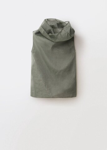 MANGO Blouse 'Bruixa' in Green: front