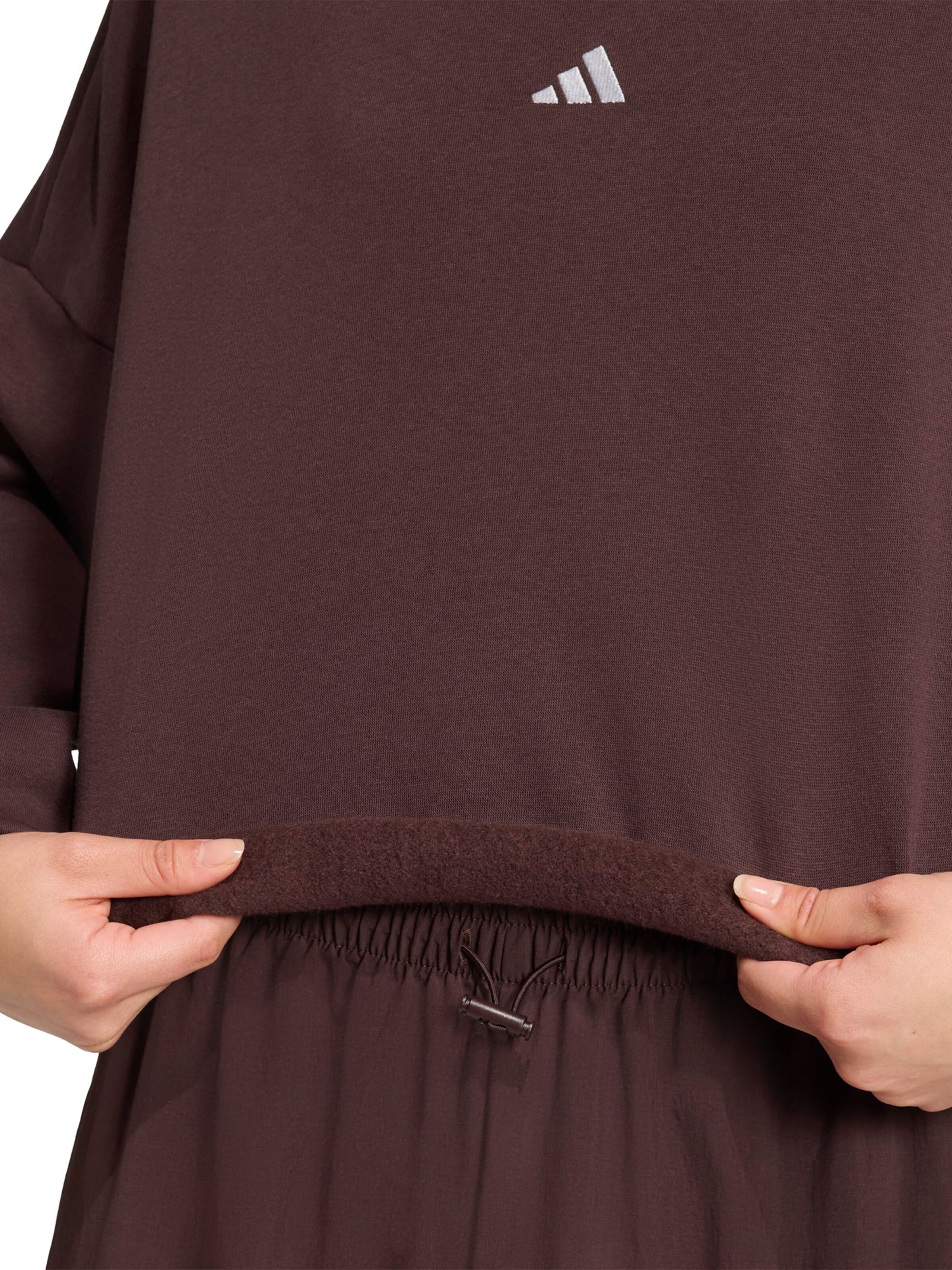 ADIDAS SPORTSWEAR Športna majica | rjava barva