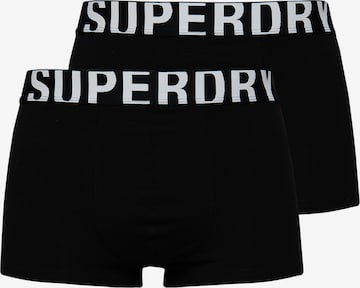 Superdry Boxerky – černá: přední strana