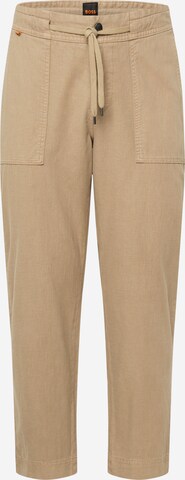 BOSS Broek 'Sisla' in Beige: voorkant