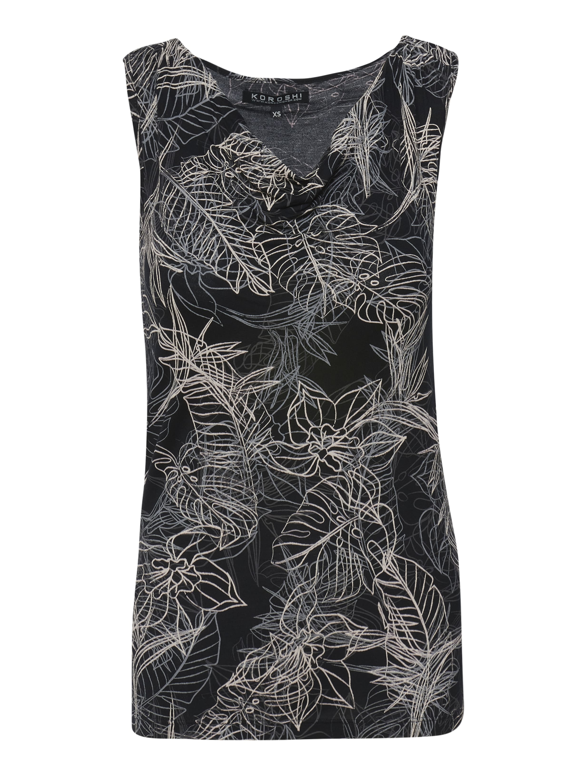 juoda KOROSHI Palaidinė be rankovių: priekis