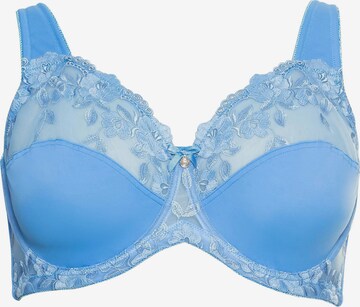 SHEEGO Minimiser Bra in Blue: front