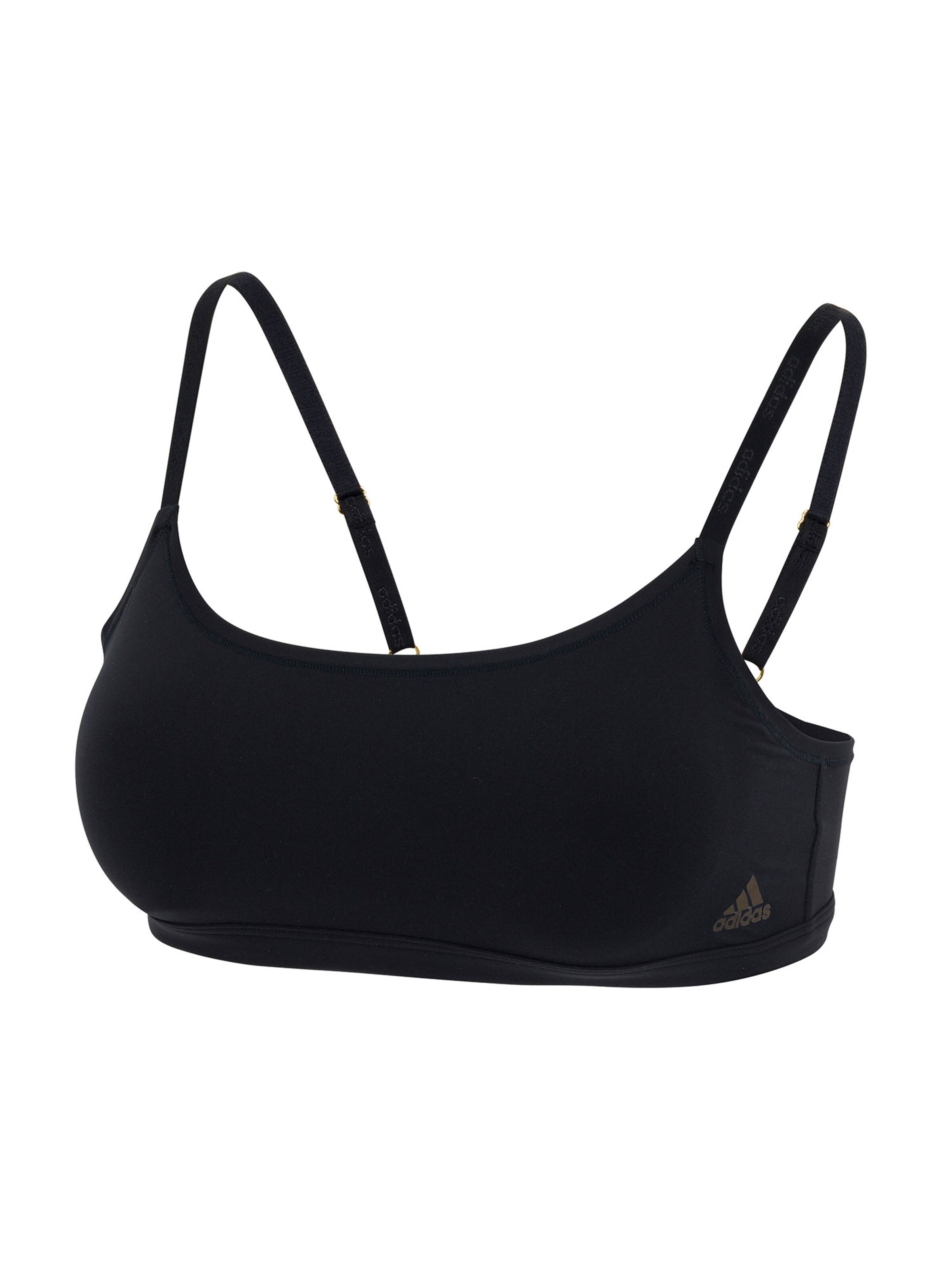 Soutien-gorge ' Scoop Bralette - Sport Active Micro Body Fit ' ADIDAS SPORTSWEAR en noir : devant