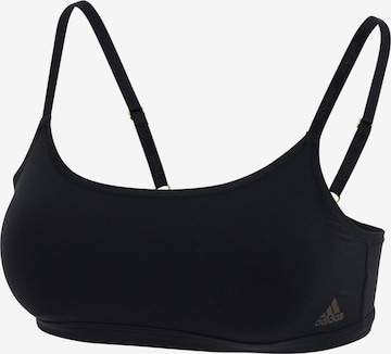 ADIDAS SPORTSWEAR Bustier Bustier ' Scoop Bralette - Sport Active Micro Body Fit ' in Schwarz: Vorderseite