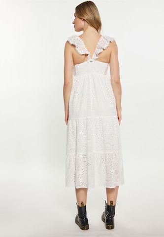 DreiMaster Vintage - Vestido de verano en blanco