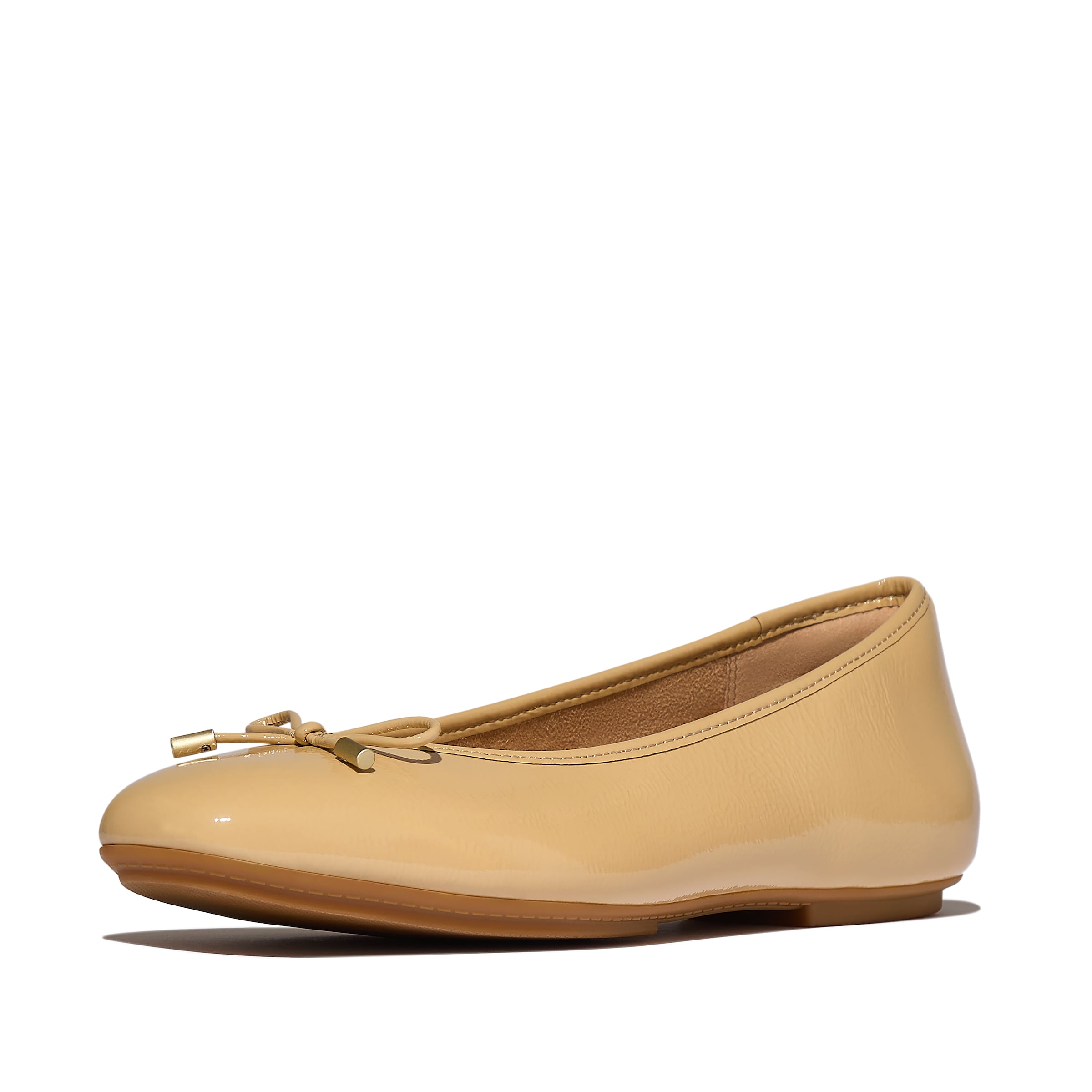 FitFlop Ballet Flats in Beige: front