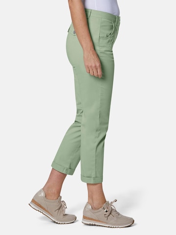 Regular Pantalon Goldner en vert