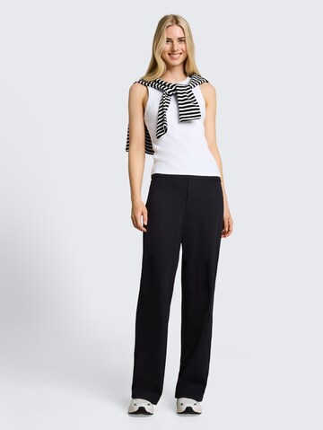 TOM TAILOR DENIM Wide Leg Hose in Schwarz