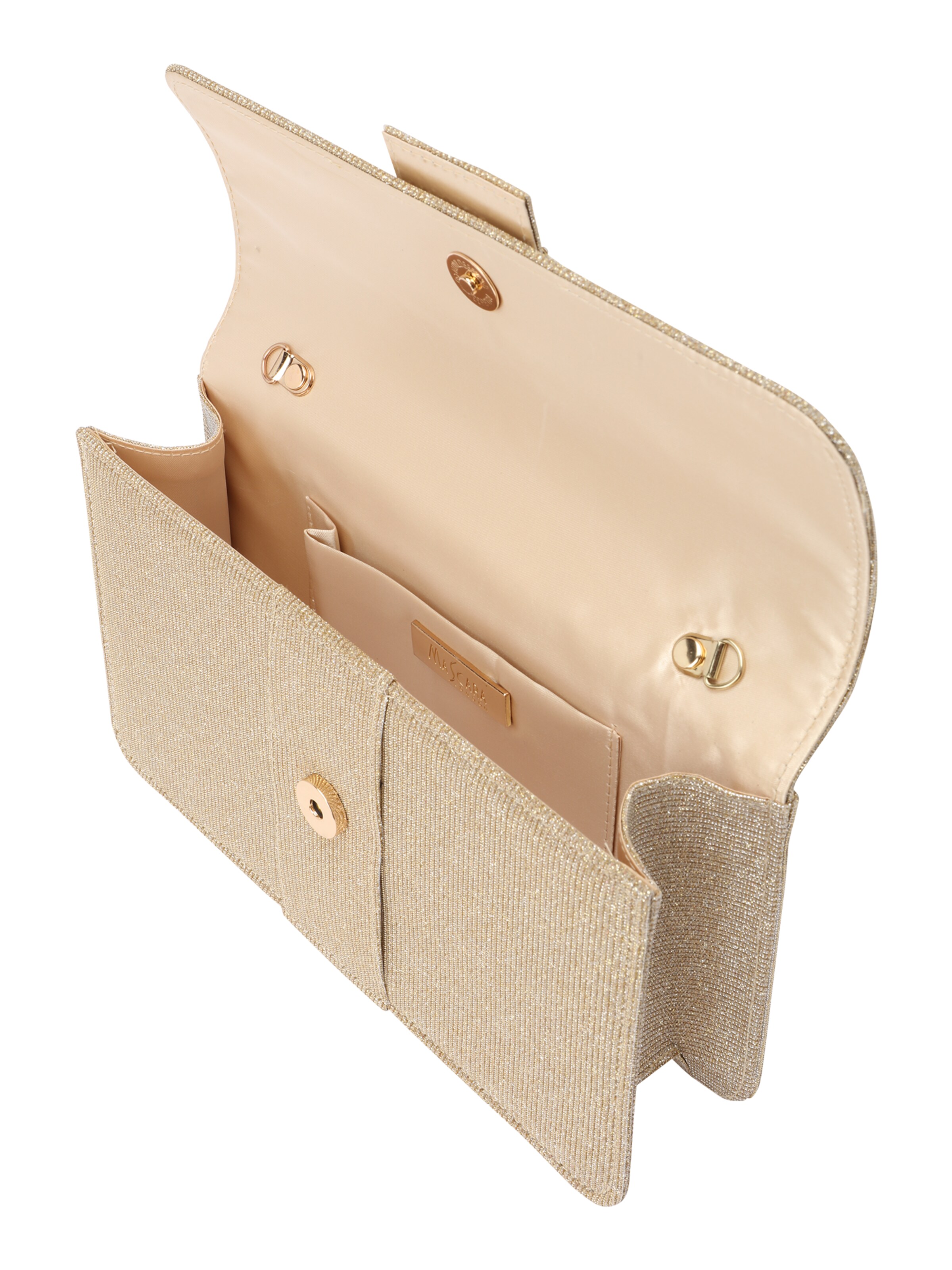 Pochette mascara en or