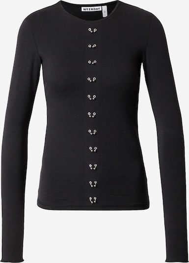 Marškinėliai 'Louise' iš WEEKDAY, spalva – juoda, Prekių apžvalga