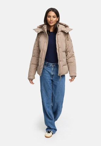 NAVAHOO Winter jacket 'Zauberlicht 14' in Brown