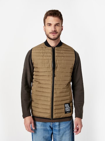 INDICODE JEANS Bodywarmer 'Bewon' in Groen: voorkant