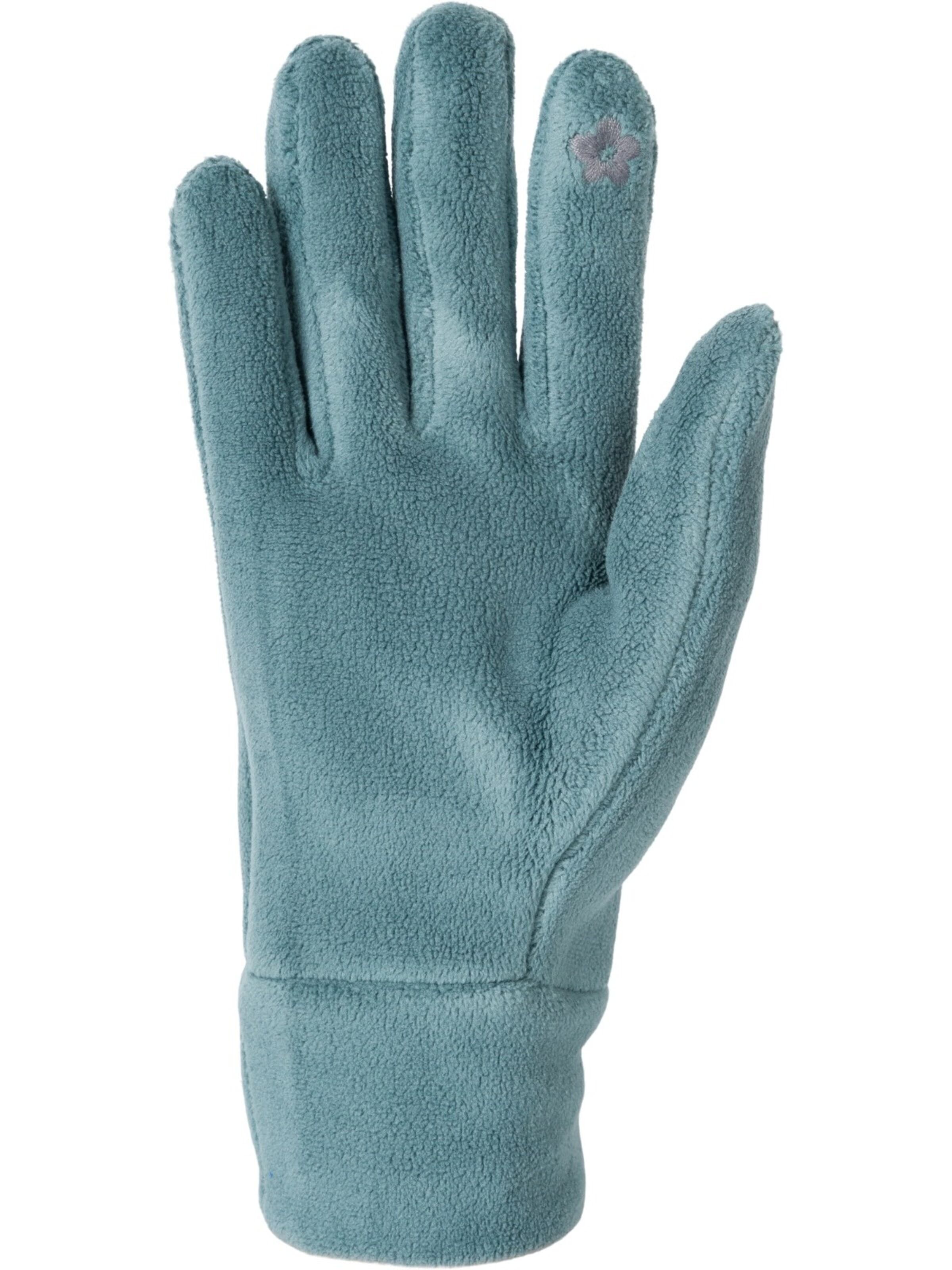 styleBREAKER Fingerhandschuhe 'Einfarbige Touchscreen Fleece Handschuhe'‌‌ in Blau
