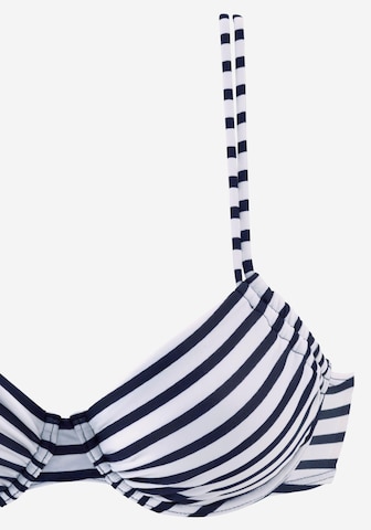 VENICE BEACH Push-up Bikinitop 'Summer' in Blau