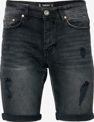 KOROSHI Regular Jeans in Zwart: voorkant