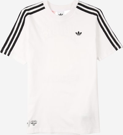 128 dydžio Marškinėliai iš ADIDAS ORIGINALS, spalva – pilka / žolės žalia / juoda / balta, Prekių apžvalga