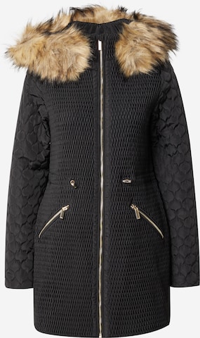 Karen Millen - Abrigo de invierno en negro: frente