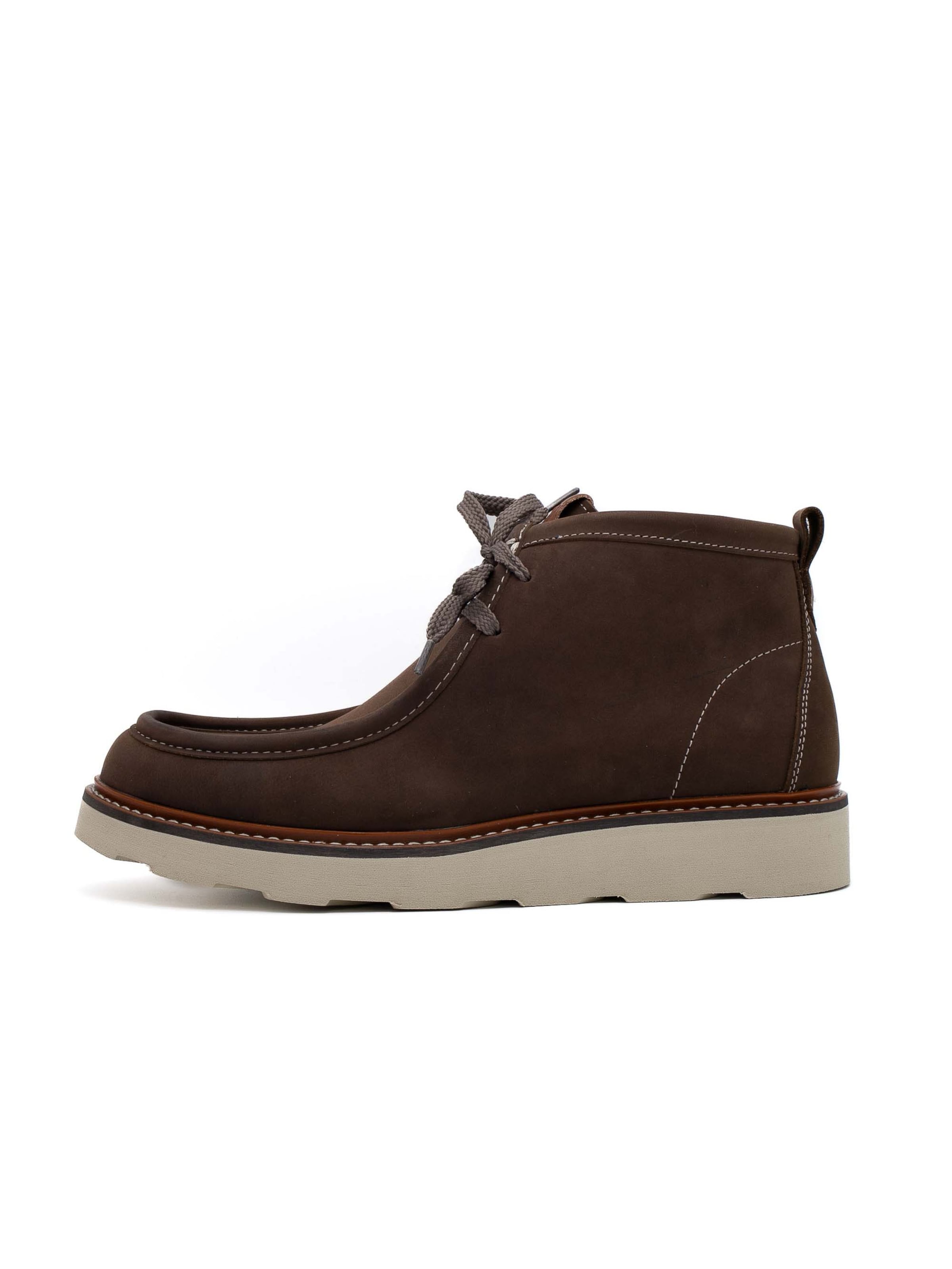 Docksteps Veterboots 'Oakland' in Bruin: voorkant
