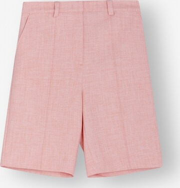 NORR Regular Pleated Pants 'Kelsey' in Pink: front