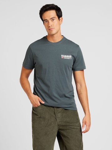 T-Shirt 'S-KASBA' NAPAPIJRI en vert : devant