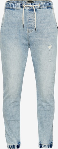 KOROSHI Tapered Jeans in Blauw: voorkant