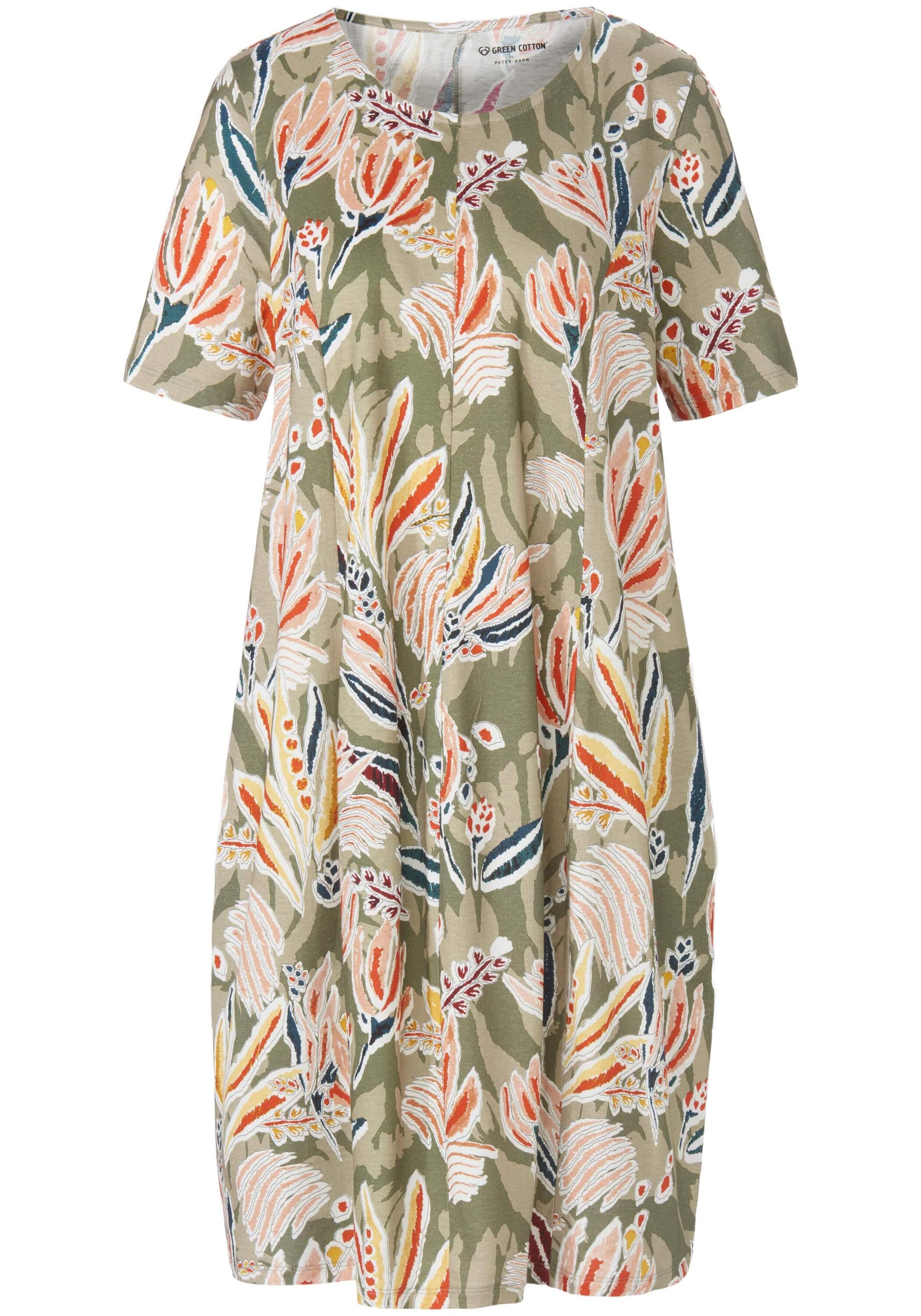 Peter hahn green cotton jurken new arrivals