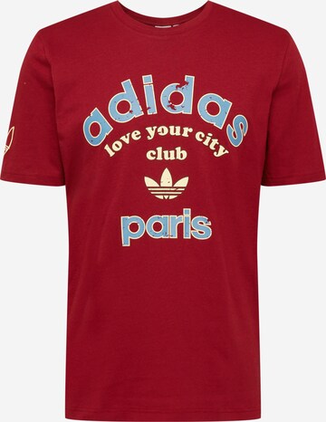 ADIDAS ORIGINALS T-Shirt 'COLL' in Rot: predná strana