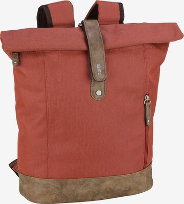ZWEI Backpack in Red: front