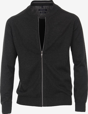 CASAMODA Strickjacke 'Basic' in Grau: Vorderseite