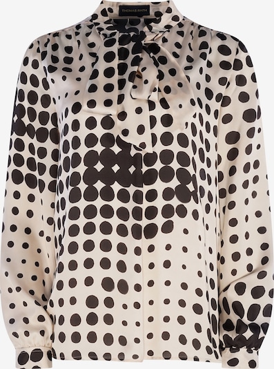 THOMAS RATH Blouse ' Birga ' in de kleur Zwart / Offwhite, Productweergave