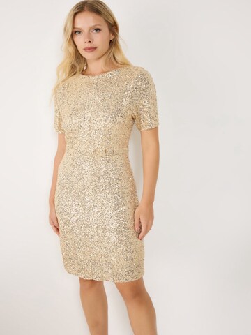 No Matter What Kleid in Gold: Vorderseite