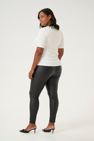 KAFFE CURVE Skinny Leggings in Zwart