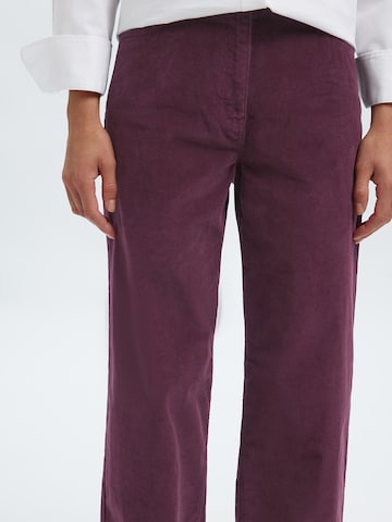 SELECTED Wide leg Pants 'SLFRUNA' in Purple