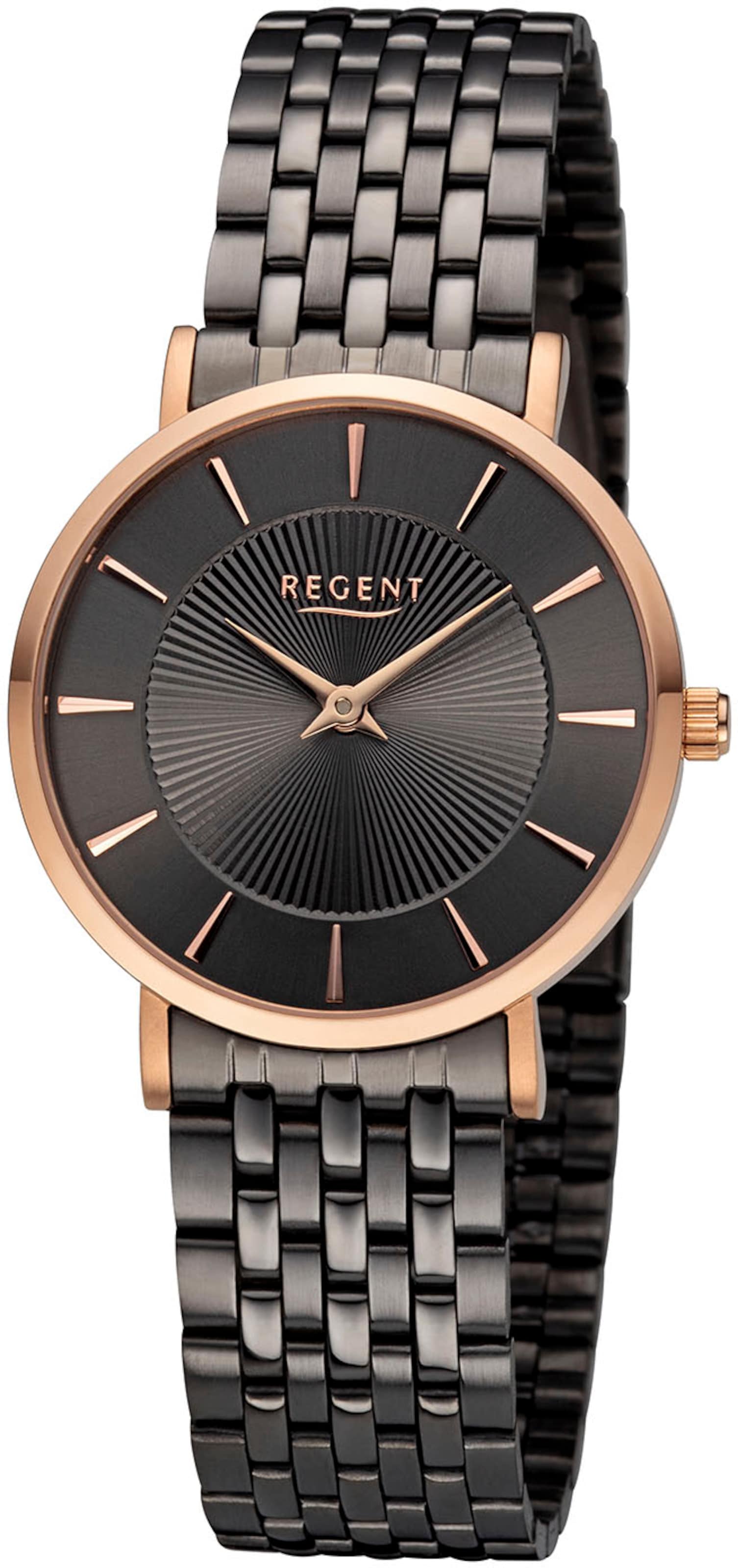 REGENT Analog Watch in Black: front