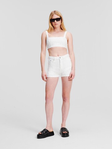 KARL LAGERFELD JEANS Regular Shorts in Weiß