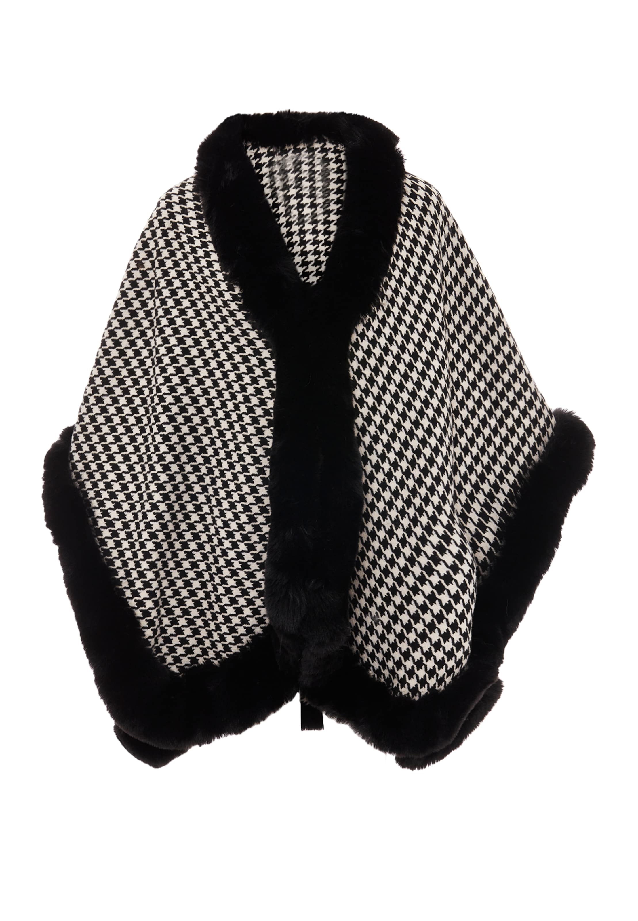 FRAULLY Cape in Black: front