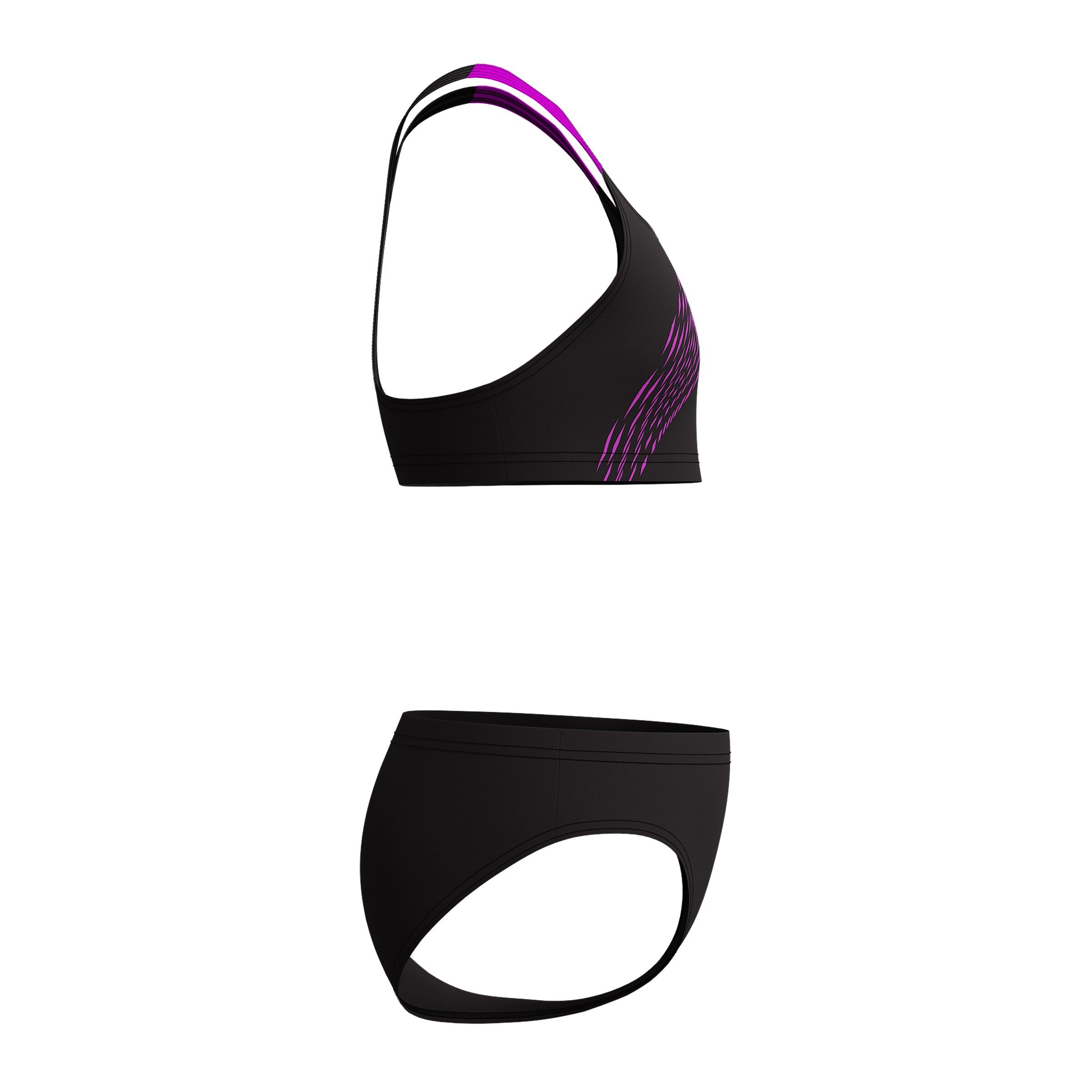 SPEEDO Sportbikini in Schwarz