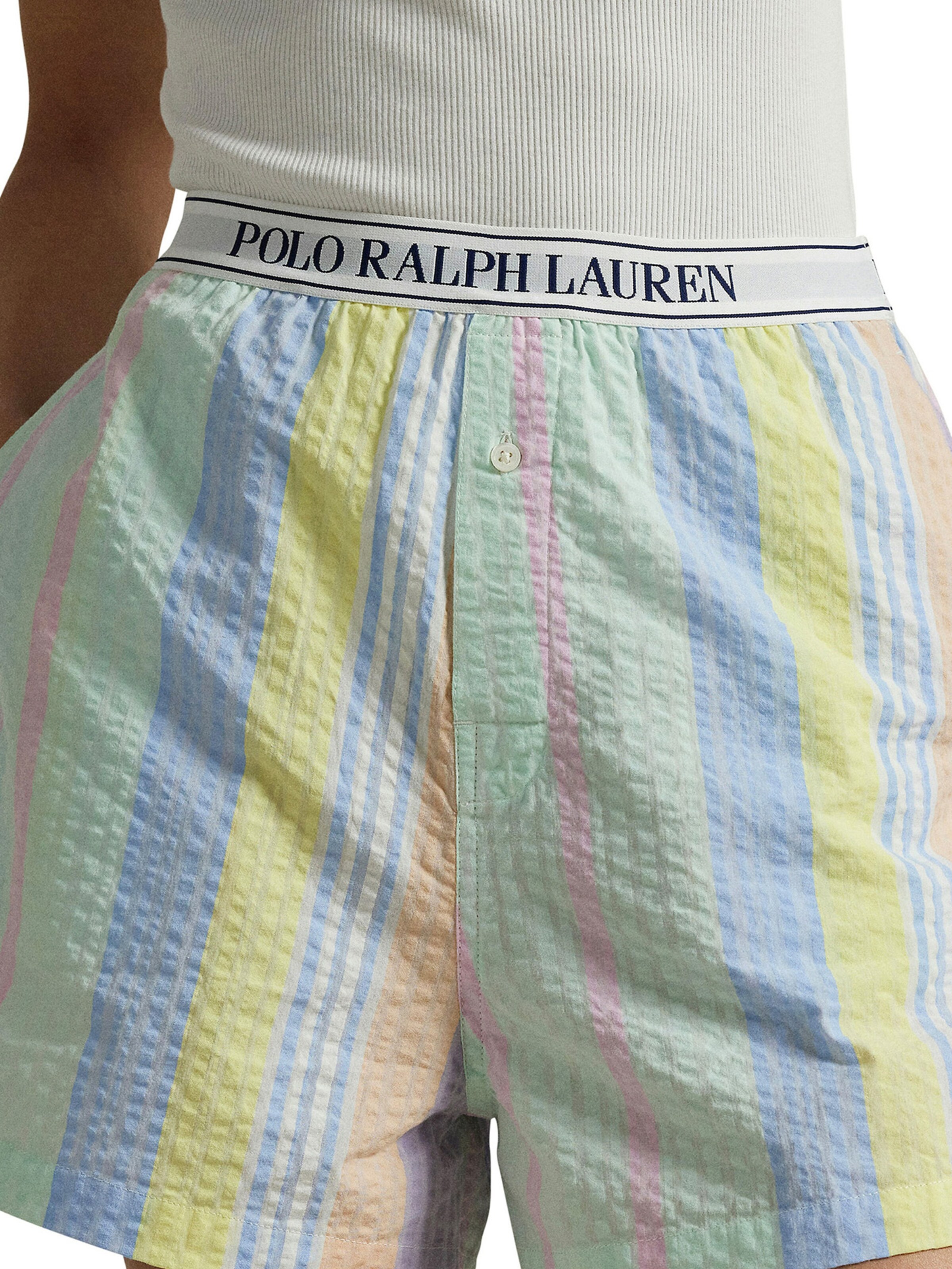 Pantalon de pyjama ' Boxer - Summer Soft Seersucker ' Polo Ralph Lauren en mélange de couleurs : devant