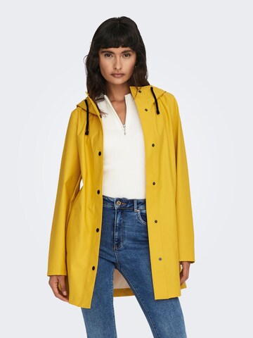 Manteau mi-saison ONLY en jaune : devant