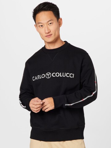 Carlo ColucciSweater majica - crna boja: prednji dio