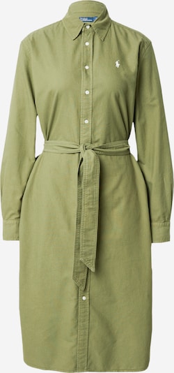Polo Ralph Lauren Shirt dress 'CORY' in Olive / White, Item view