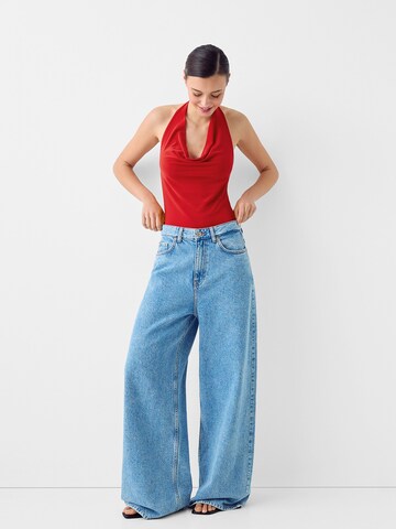 Shirtbody Bershka en rouge