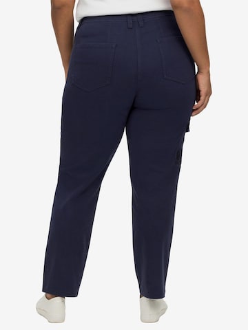 sheego by Joe Browns Regular Cargohose in Blau