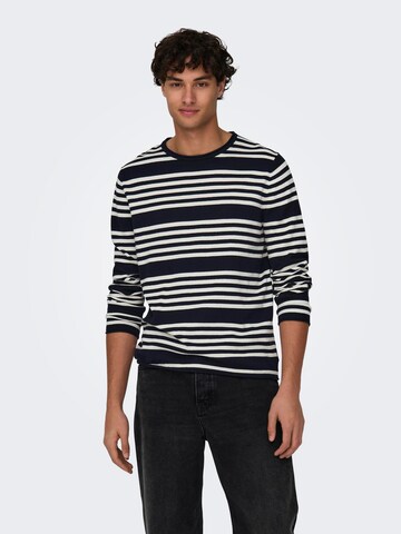 Only & Sons Sweater 'OBY' in Blue: front