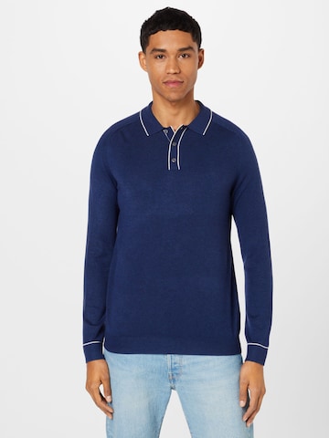 BURTON MENSWEAR LONDON Shirt in Blue: front