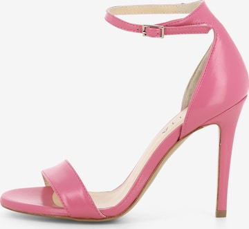 Sandales à lanières 'EVA' EVITA en rose : devant