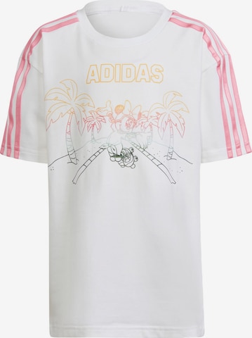 T-Shirt fonctionnel 'Adidas x Disney Minnie Mouse' ADIDAS SPORTSWEAR en blanc : devant