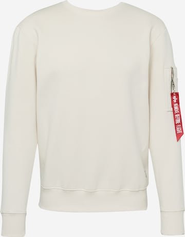 ALPHA INDUSTRIES Sweatshirt 'Dragon' in Beige: predná strana