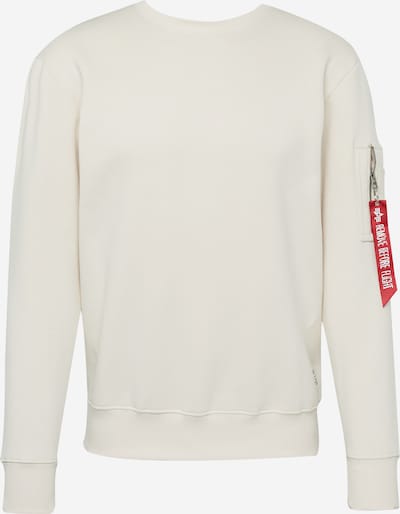 ALPHA INDUSTRIES Sweater majica 'Dragon' u boja slonovače / smeđa / antracit siva, Pregled proizvoda